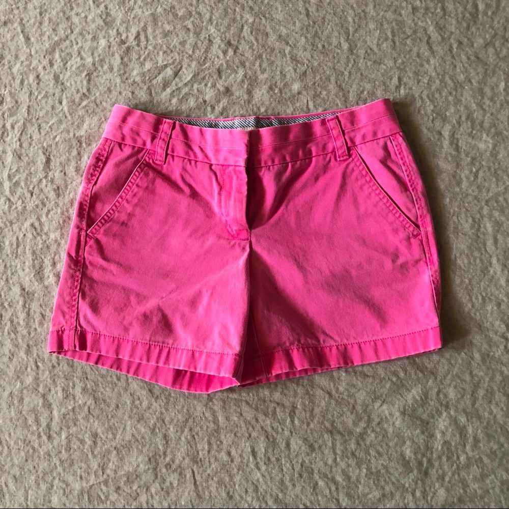 J Crew Chino Shorts, Pink, Size 2